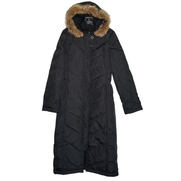 DKNY Active Black Long Puffer Full-Zip Parka Down Jacket Coat Quilted XS - Picture 11 of 12